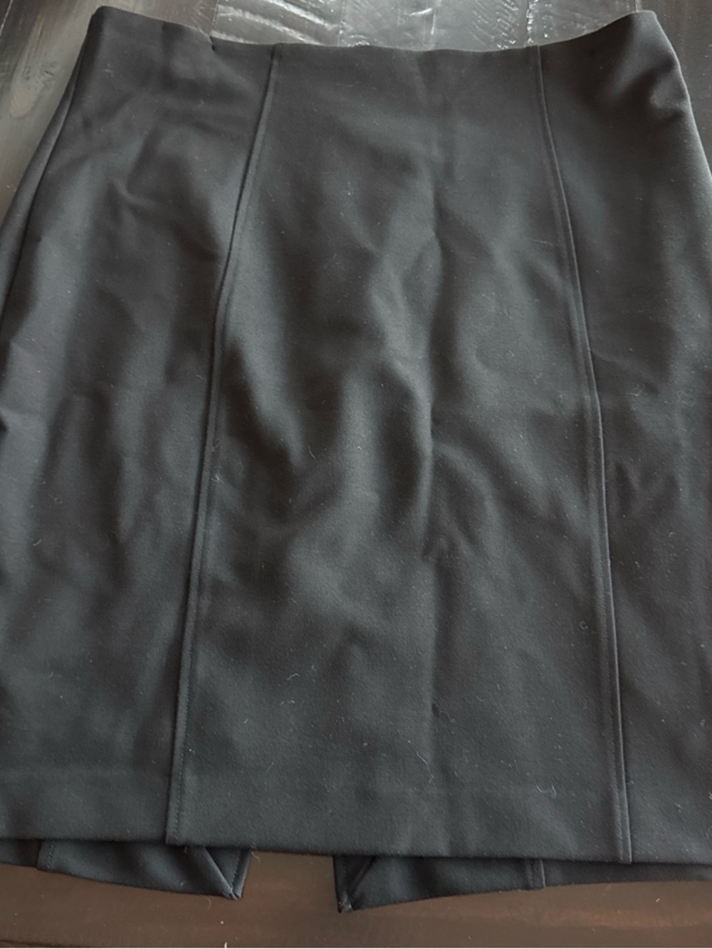 Express Black Panel-Seamed Pencil Skirt